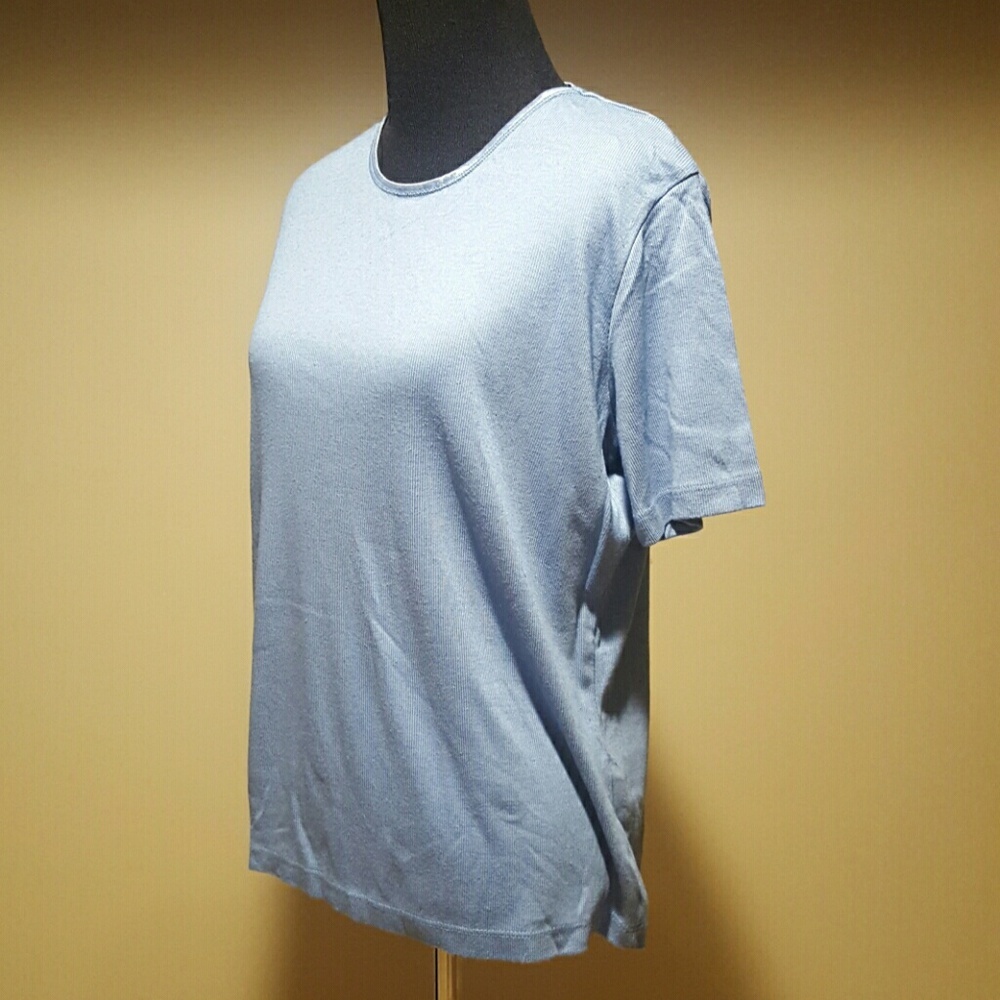 Nordstrom blue shirt Top Medium - Picture 3 of 6